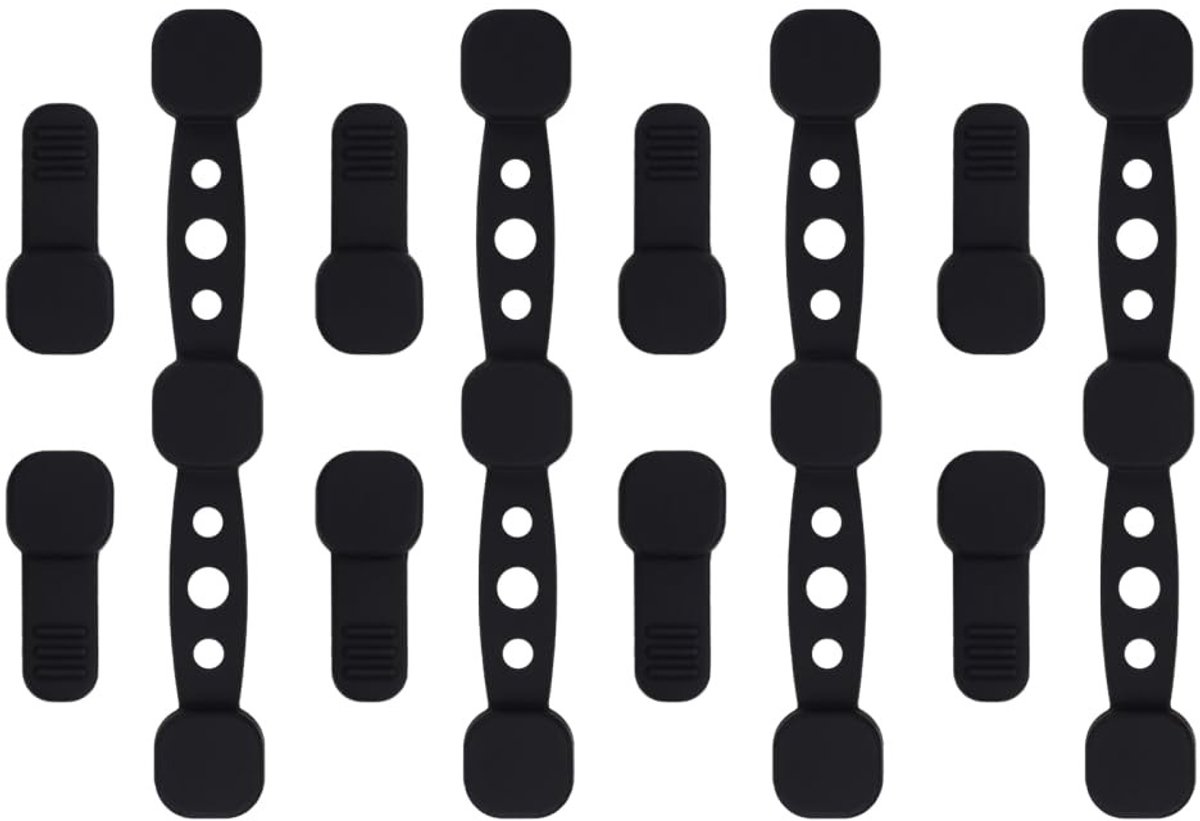 Dailygoods - Magnetische Siliconen Clips voor Heteluchtfriteuse, 12 Stuks
