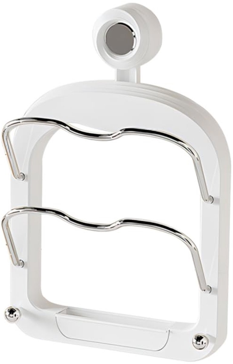 Dailygoods - 2-laagse Zuignap Potdekselhouder voor Keuken