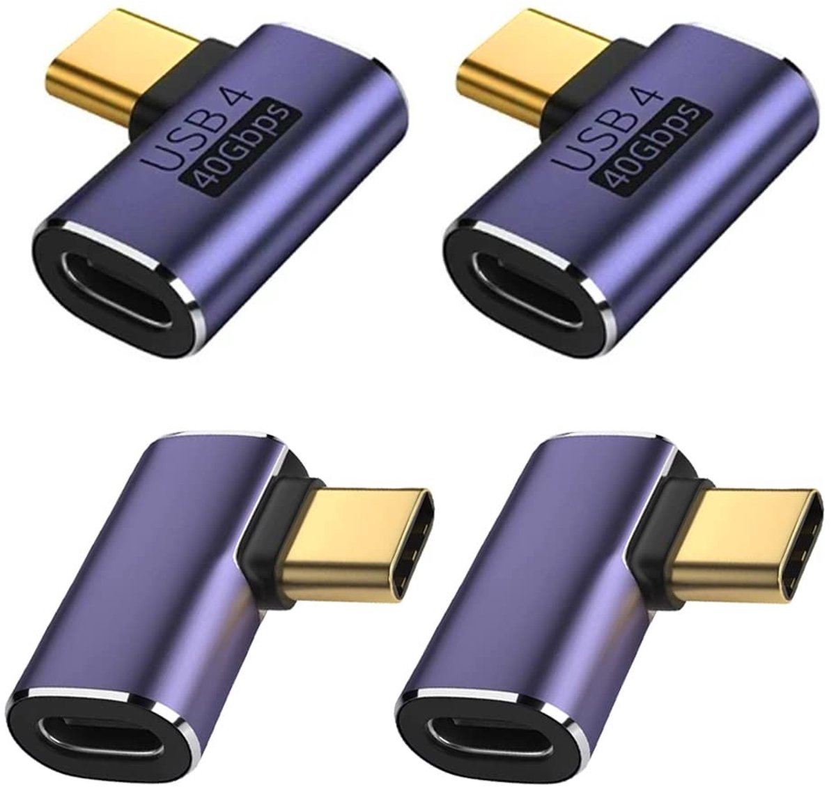 Dailygoods - USB C Type-C Hoekadapter voor Mobiele Apparaten en Laptops