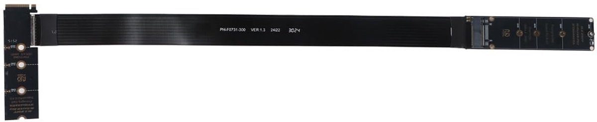 Dailygoods - M.2 NVME NGFF Verlengkabel 30 cm met 90 Graden Hoek