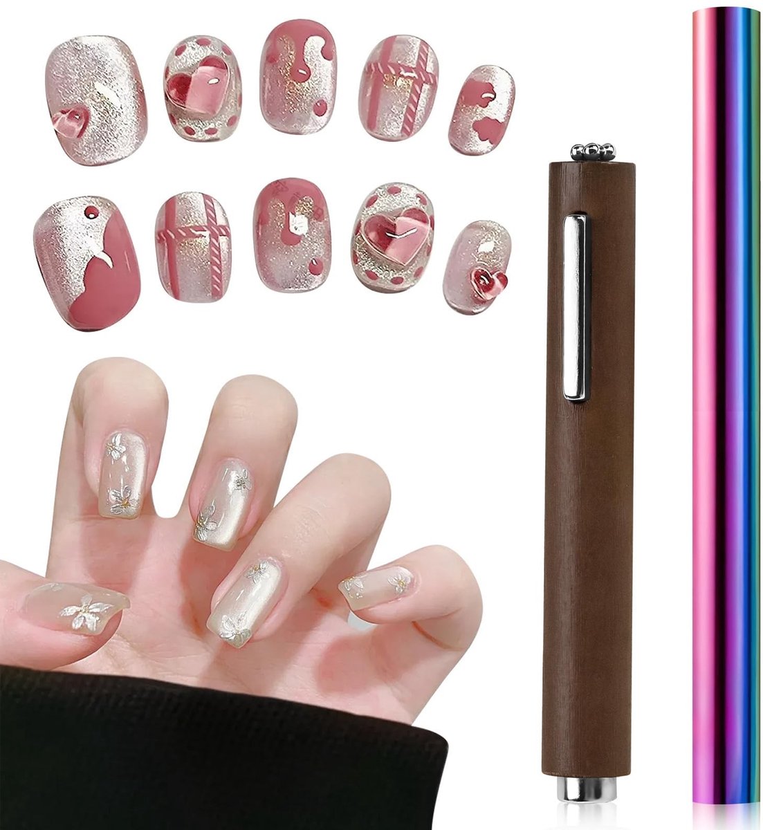 Dailygoods - Set van 2 Professionele Nagelmagneten voor Nail Art