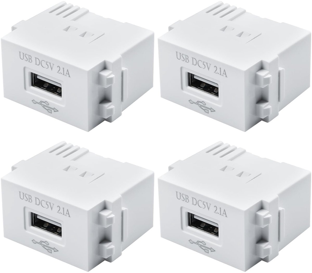 Dailygoods - Cosensi - Dailygoods - 4 Stuks 220V USB-Voedingsmodule met 5V-Transformator