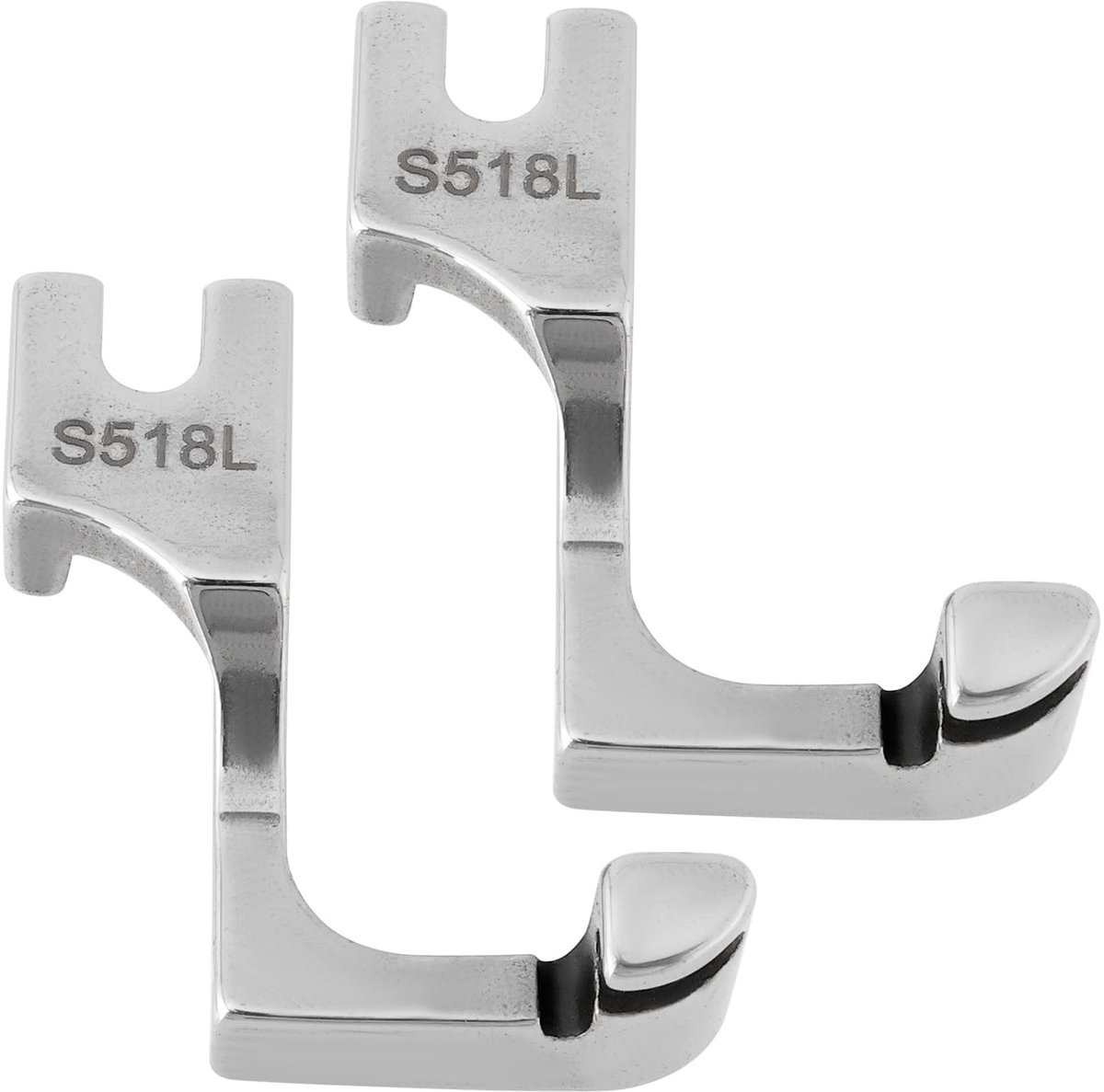 Dailygoods - Set van 2 Enkelzijdige Onzichtbare Naaivoeten voor Industriële Machines