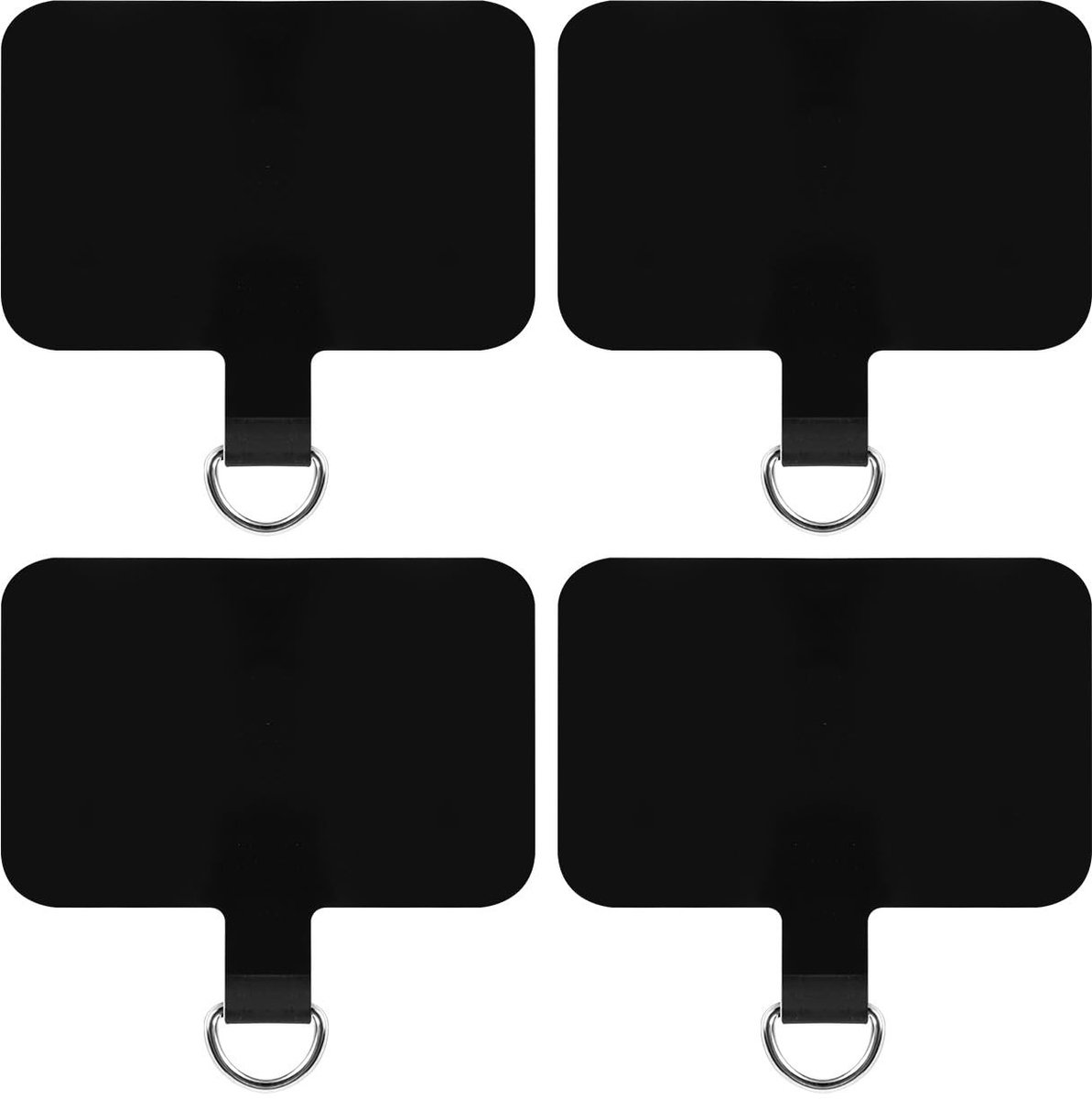 Dailygoods - 4 Stuks TPU Telefoonkoordlipjes voor iPhone en Android