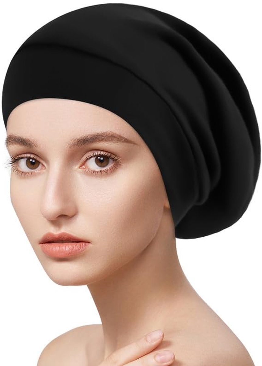 Dailygoods - Zwarte Slaapmuts voor Volwassenen