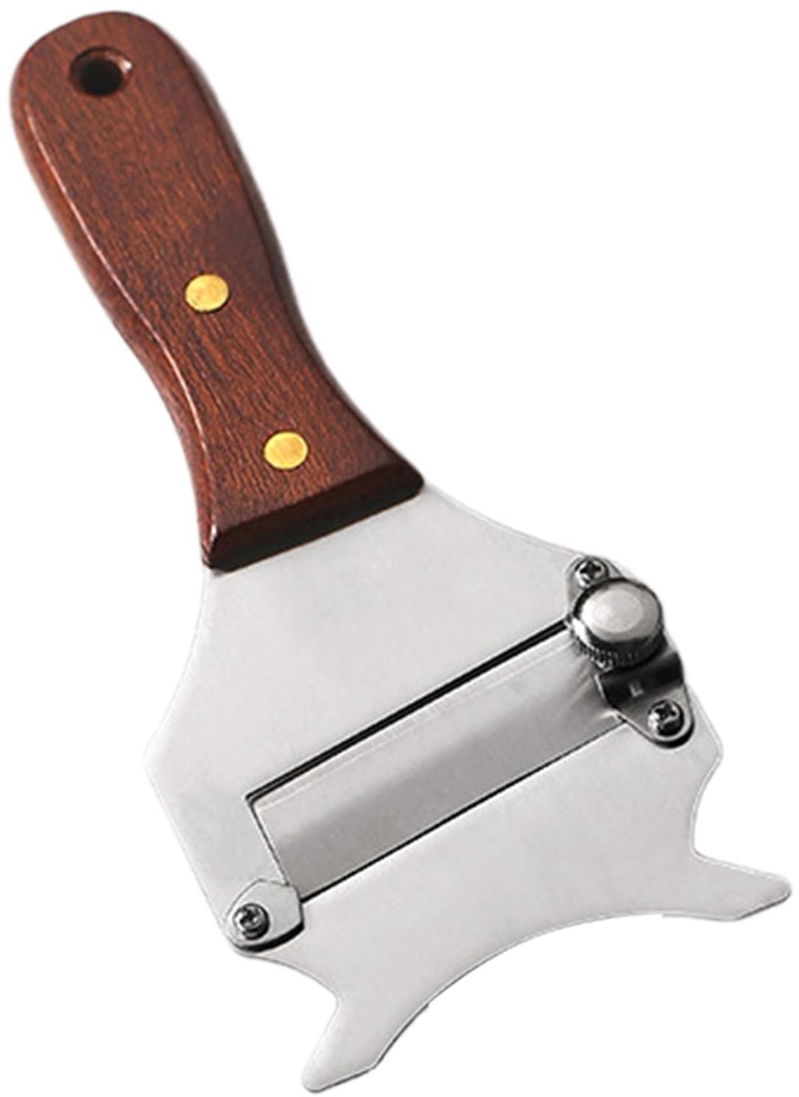 Dailygoods - Professionele Truffelschaaf van RVS met Houten Handvat