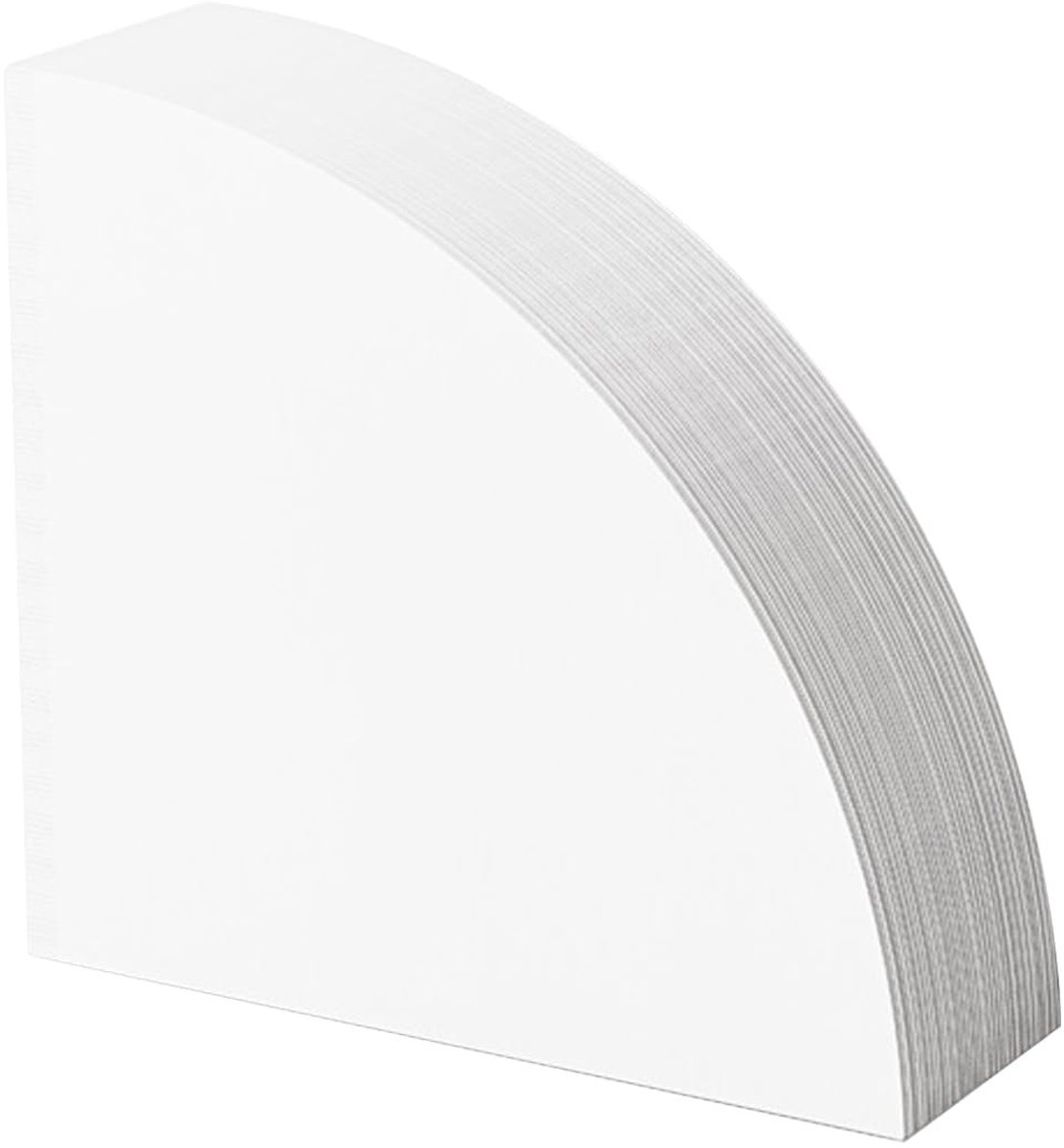 Dailygoods - 100 Stuks Ongebleekte Koffiefilterpapieren Maat 01