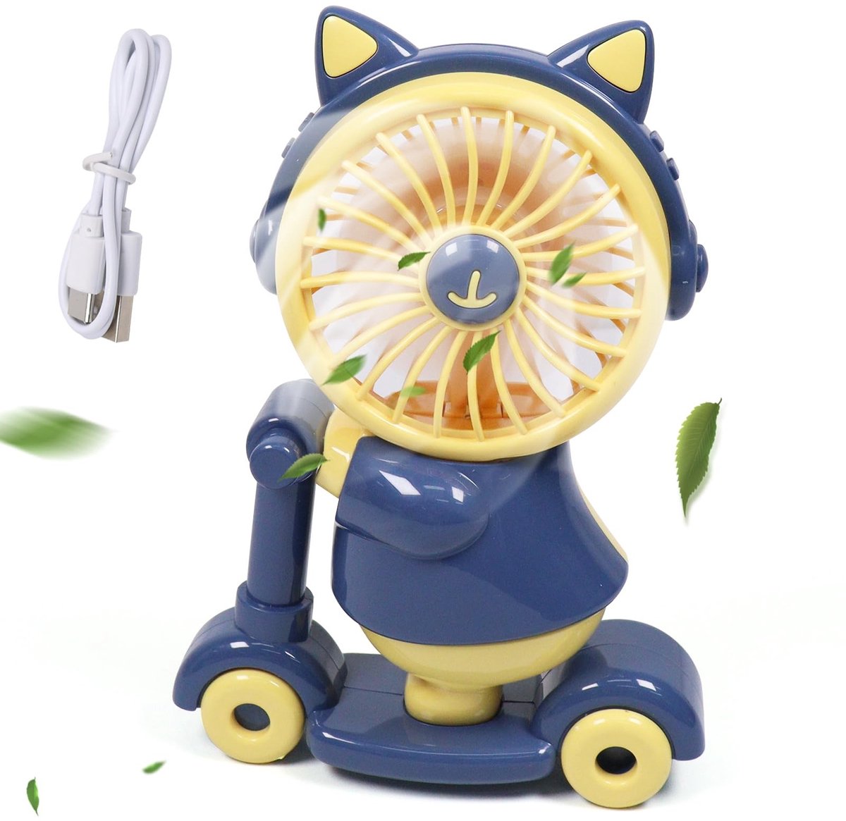 Dailygoods - Draagbare Mini Handventilator met Oplaadbare USB-Aansluiting