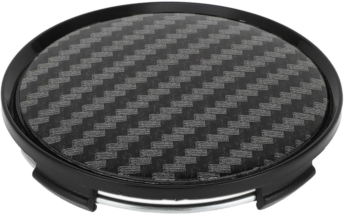 Dailygoods - Universele Koolstofvezel Naafdeksels 63mm voor Autoranden