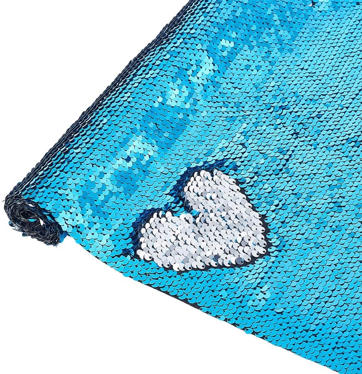Dailygoods - Tweekleurige Paillettenstof voor Creatieve Projecten en Decoratie