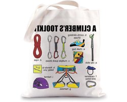 Rock Climbing Tote Bag Rock Climber Gifts A Climber Toolkit Bouldering Gifts Bouldering Tote Bag