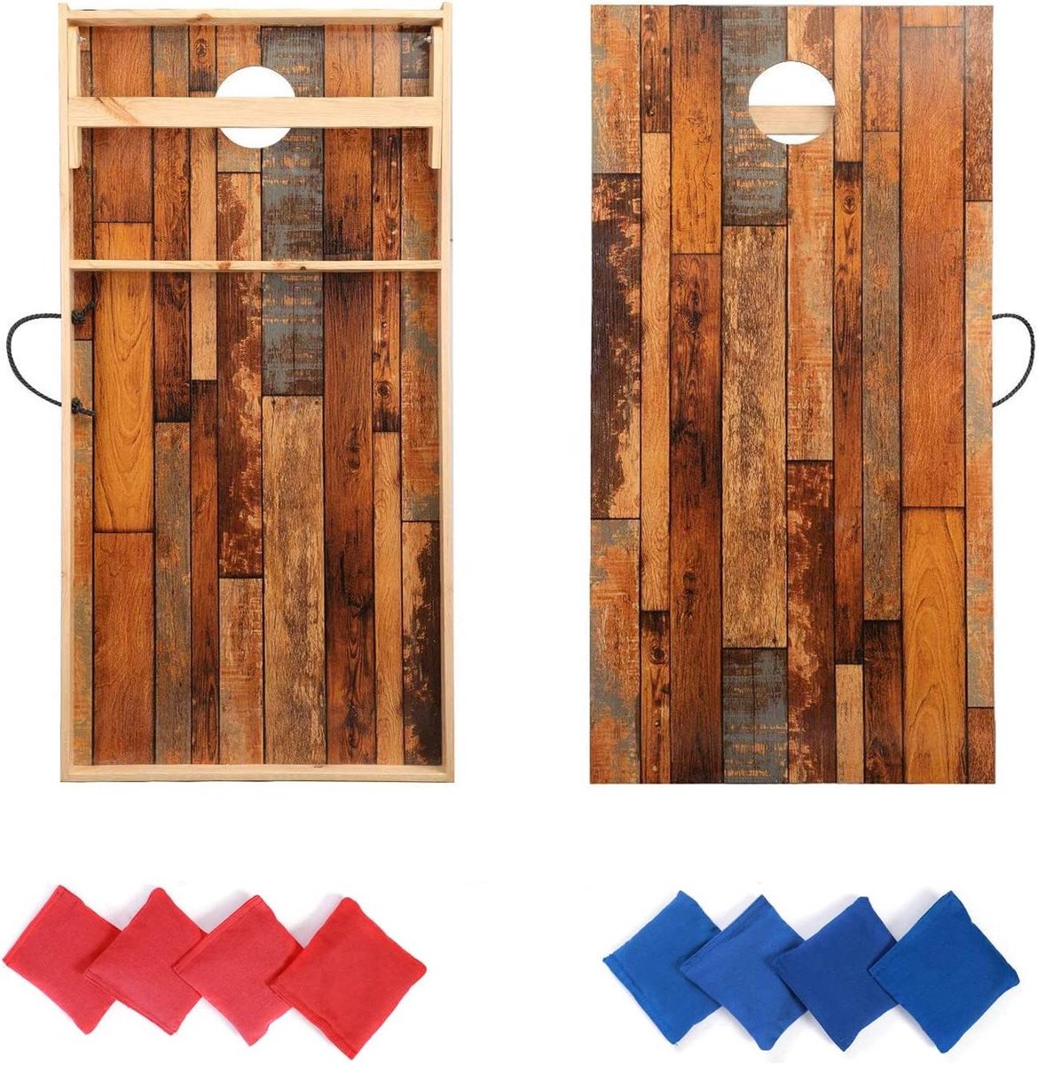 Cornhole Spel - Gooispel Set - Feestelijk Buiten Spelen - Waterdichte Prints - 0.6 x 1.2 Meter - Meerdere Motieven