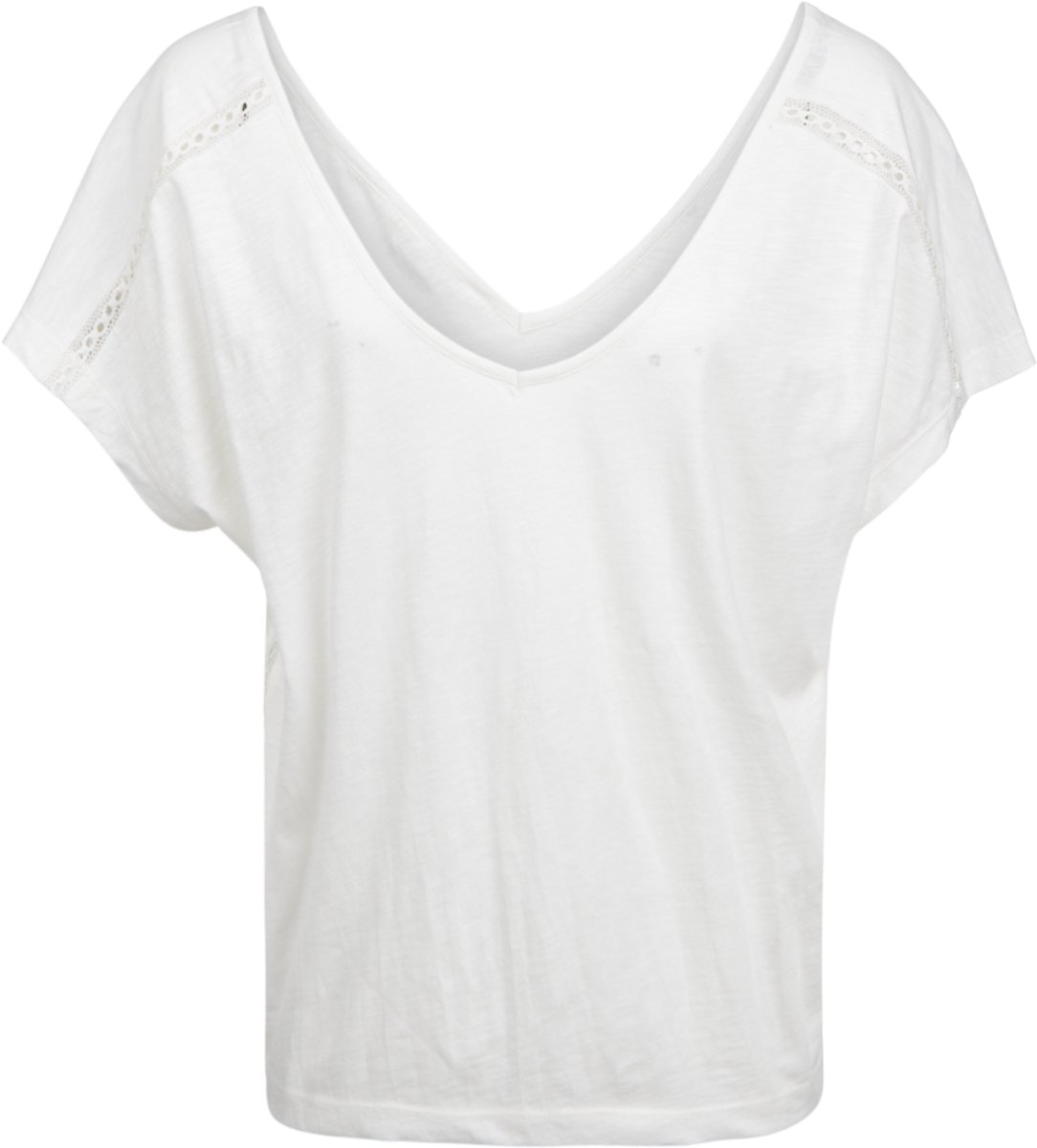 Brunotti Duya T-Shirt Snow Dames 100% Slubkatoen Relaxed Fit L Wit