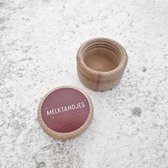 Fien & Feau - Tandendoosje - Hout- Melktandjes- Bordeaux - opdruk:sticker
