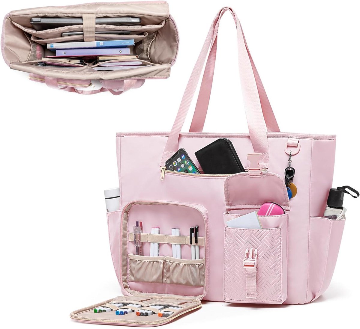 Laptoptas Dames - Werktas - Lesmateriaal - Extra Groot - 15.6 Inch