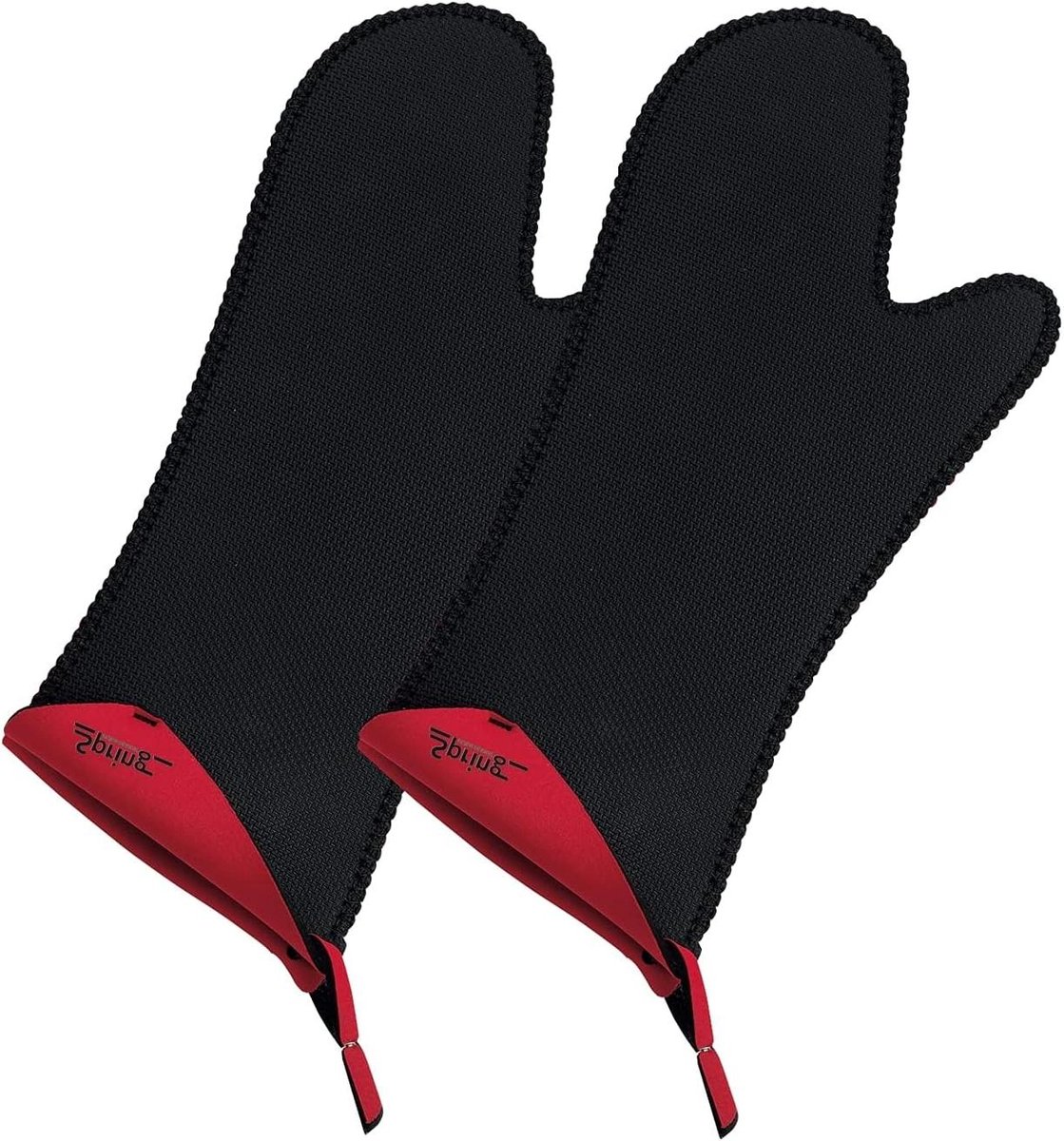 Bakhandschoenen - Ovenwanten - Keukenwerk - Neopreen buitenmateriaal - Normaal - Zwart