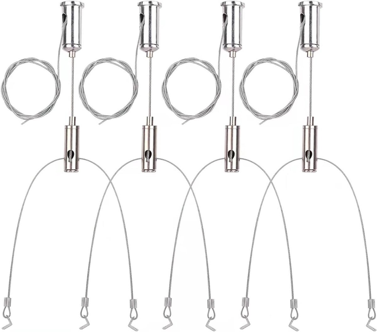 Verlichtingsophanging Kit - Hangende Kabel Set - Aquarium Verlichting - Verstelbare Lengte - 5kg Draagkracht