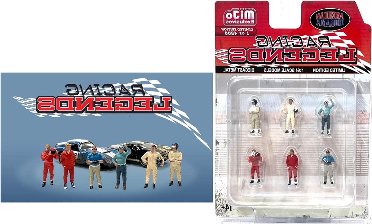 Metalen Figuren Set - Diorama Figuren - Modelbouw - 1:64 Schaal - 1 Inch Hoog - Grijs