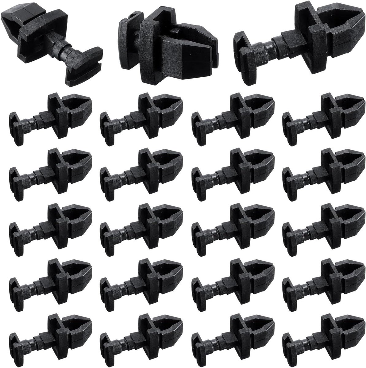 Koelkast Clips - Deur Vergrendelingen - Service Vent Deuren - Duurzaam Acetaal Oppervlak - 3 x 1.5 x 1.2 cm