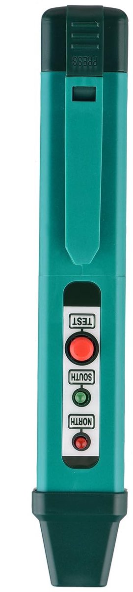 Allecto - Magnetische Pole Pen - N/S Polen Detector met 2 LED Lichten