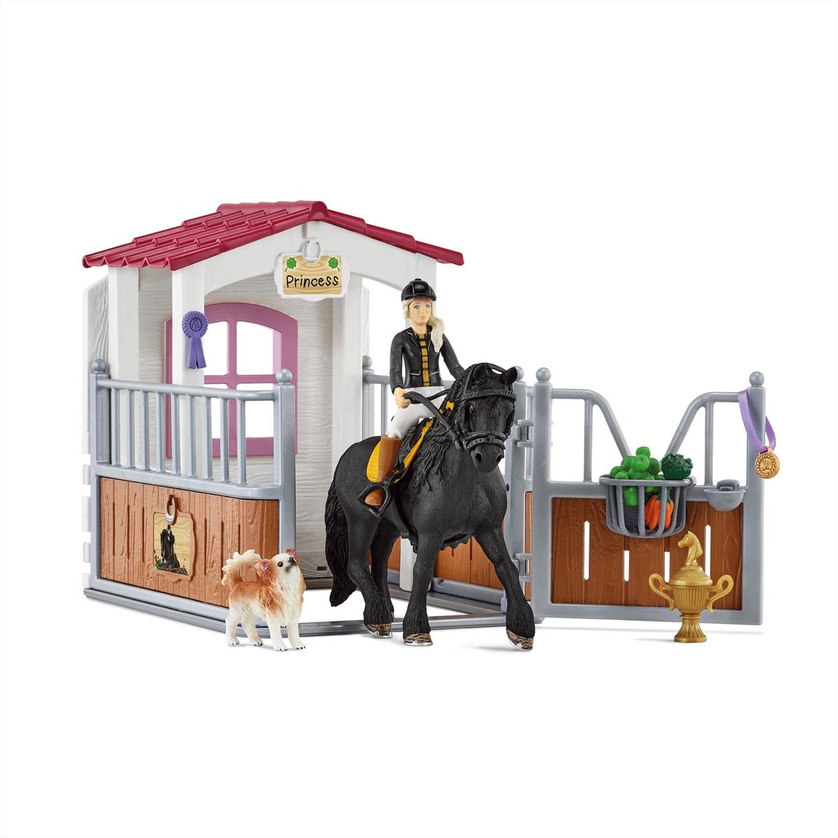 schleich HORSE CLUB - Speelfigurenset - Paardenstal met Horse Club Tori & Princess - Kinderspeelgoed voor Jongens en Meisjes - 5 tot 12 jaar - 14 Onderdelen - 42437 — afbeelding 12
