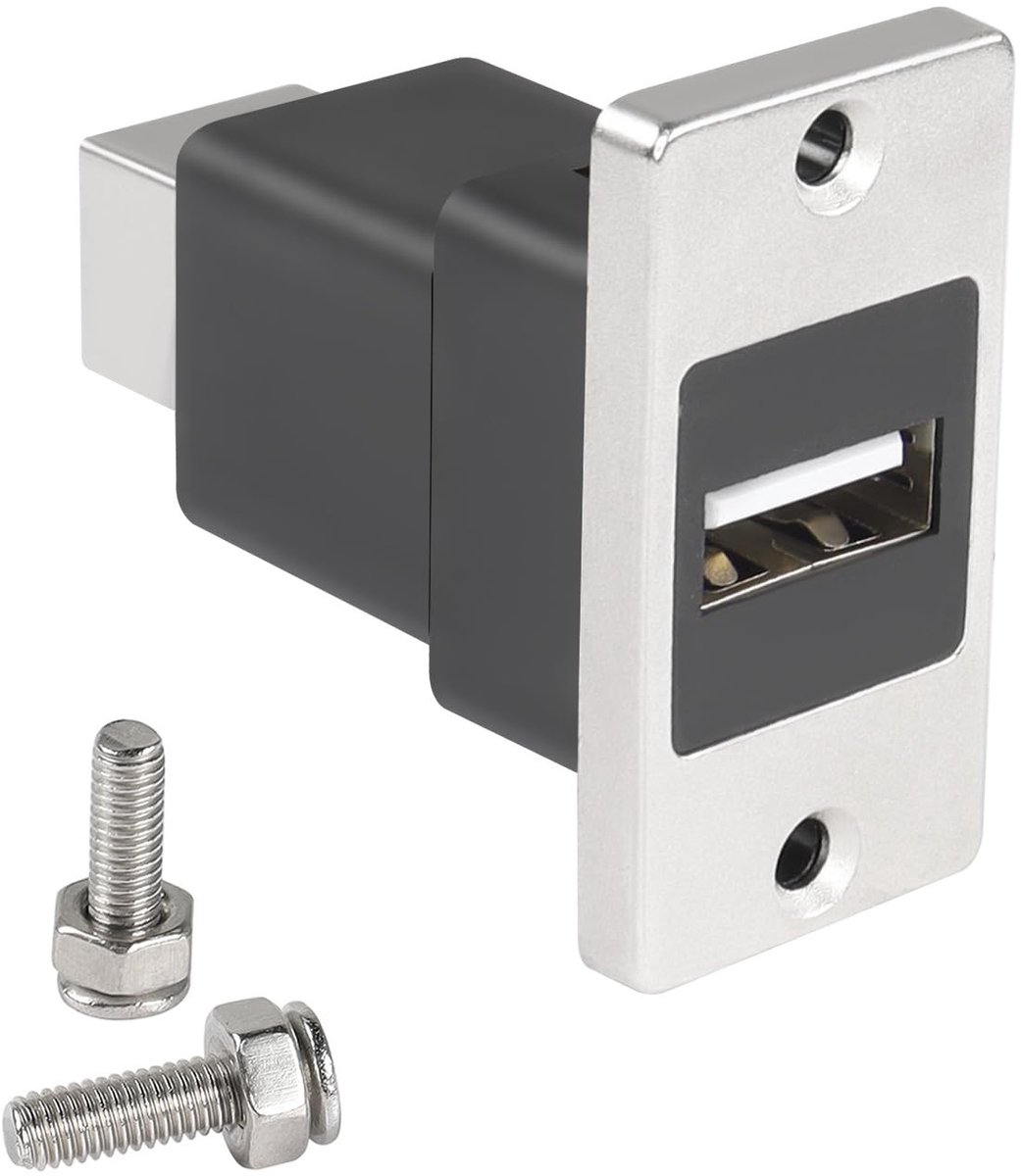 QIANRENON USB2.0 naar USB B Panel Mount Adapter - Voor Printer en Scanner