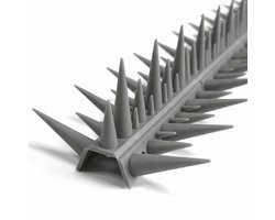 Dieko Vogelpinnen grijs 5-pack - 2 meter met schroevenset - Duivenpinnen - Anti vogel strip - vogelwering - volgelverschrikker - vogelverjager - duivenverjager - kattenverjager - anti klim strips - anti inbraak strips - bird spikes.