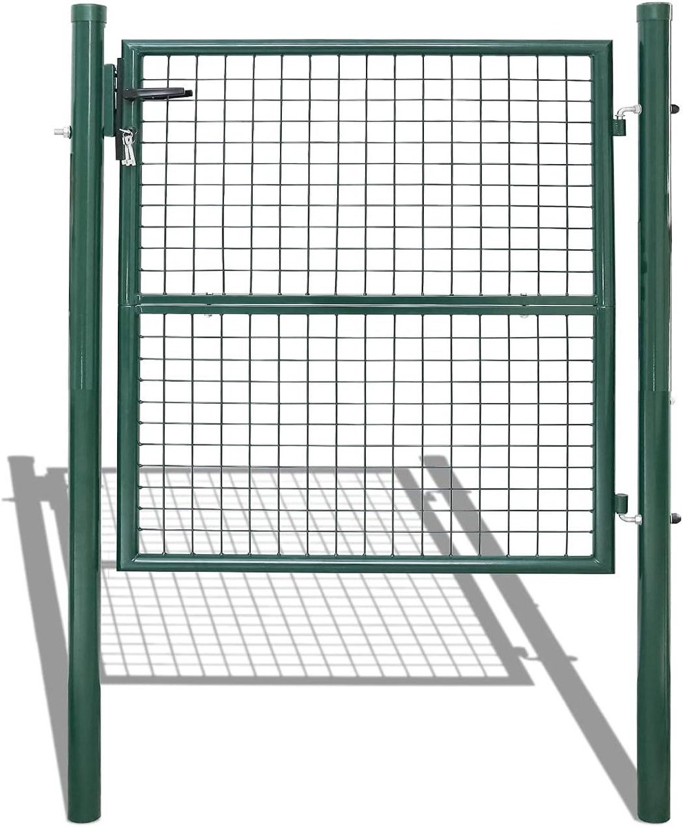 Tuinpoort Verzinkt Staal - Hekpoort Deur - Tuin Afscheiden - Roestwerend EP-Coating - 100x