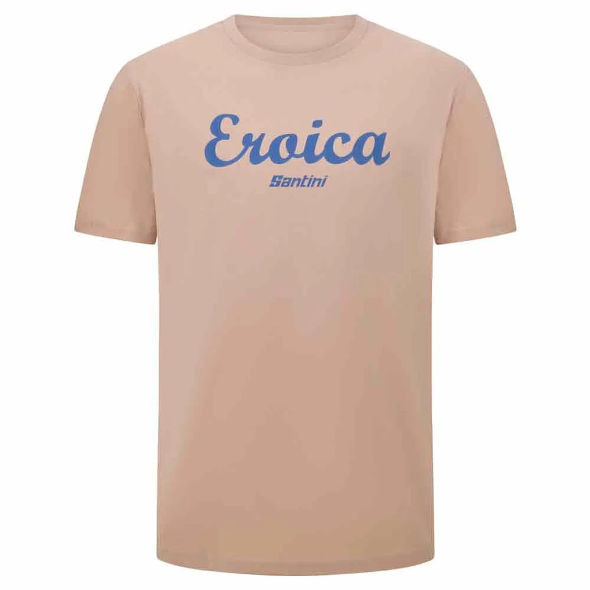 Santini Eroica Cipressi T-shirt Met Korte Mouwen Capuccino