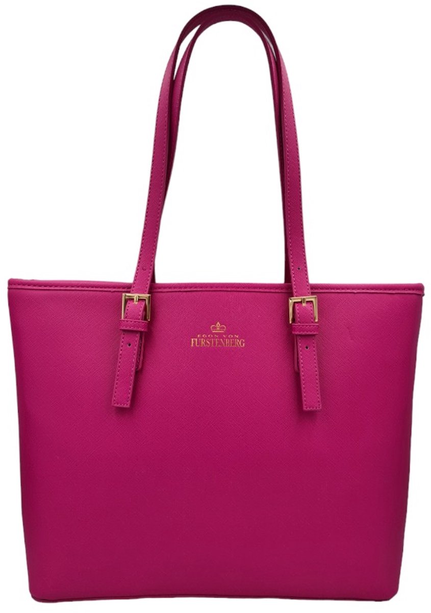Shoppingtas - Imitatieleer - Egon von Furstenberg - Fuscia