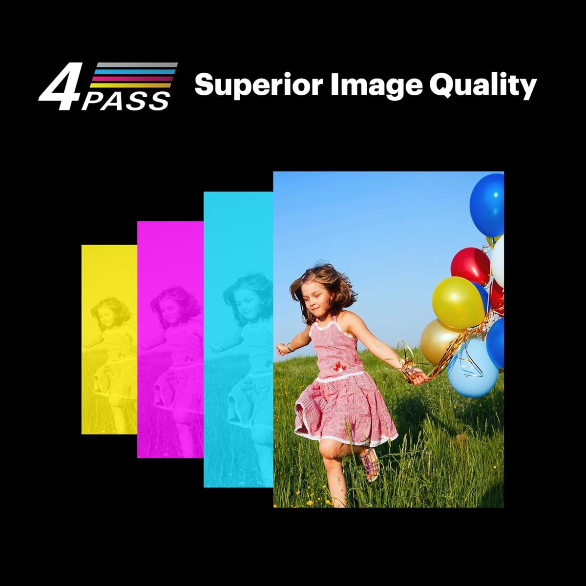 Mobiele Fotoprinter - Mini Printer - Directe Foto's Printen - 4PASS Technologie - 7.6 x 7.6 cm - Geel thumbnail 6