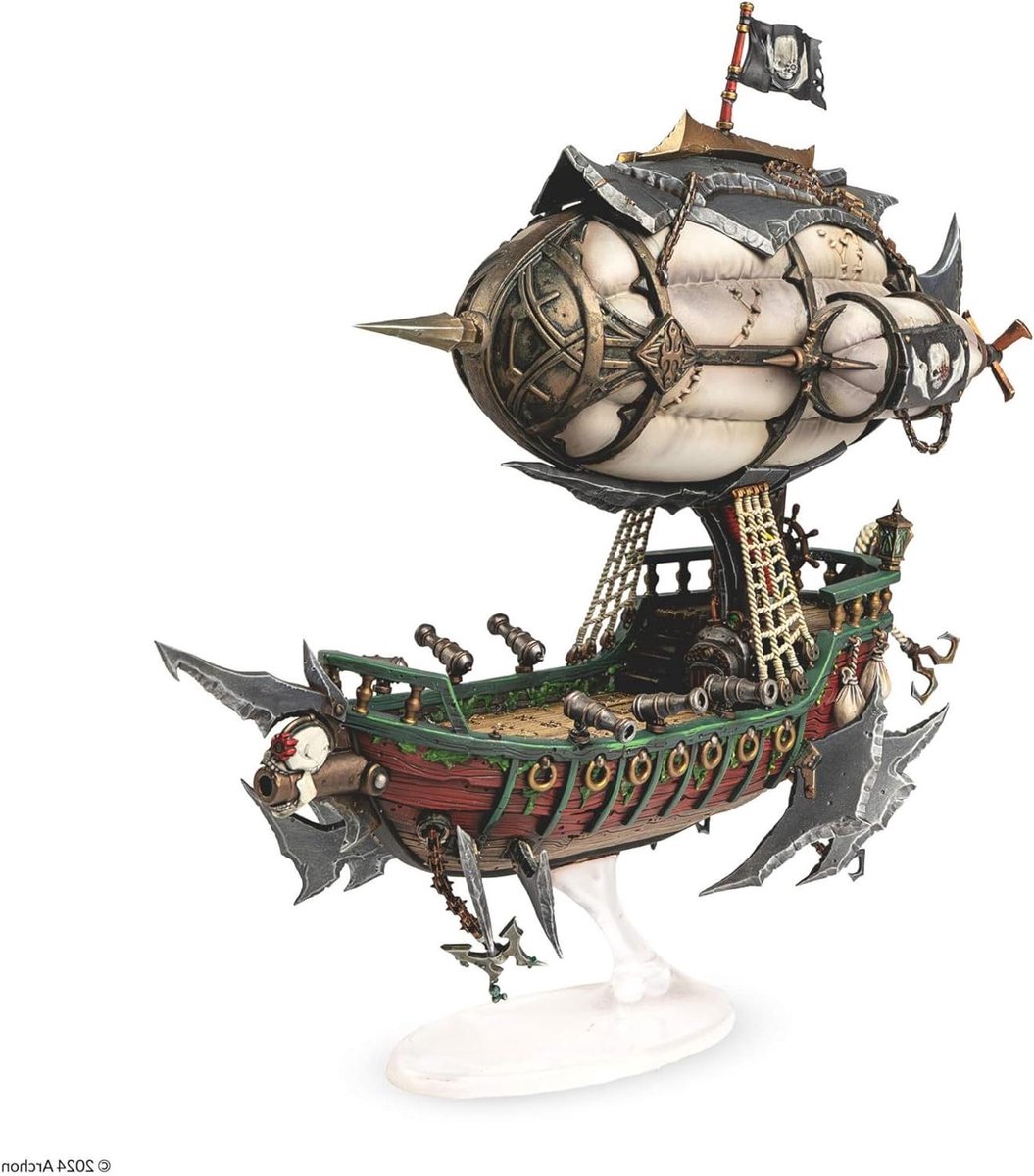 Vliegend Piratenschip - Miniatuur Luchtschip - Rollenspel Avontuur - Gedetailleerd Ontwerp - 28 cm Lang - Brons