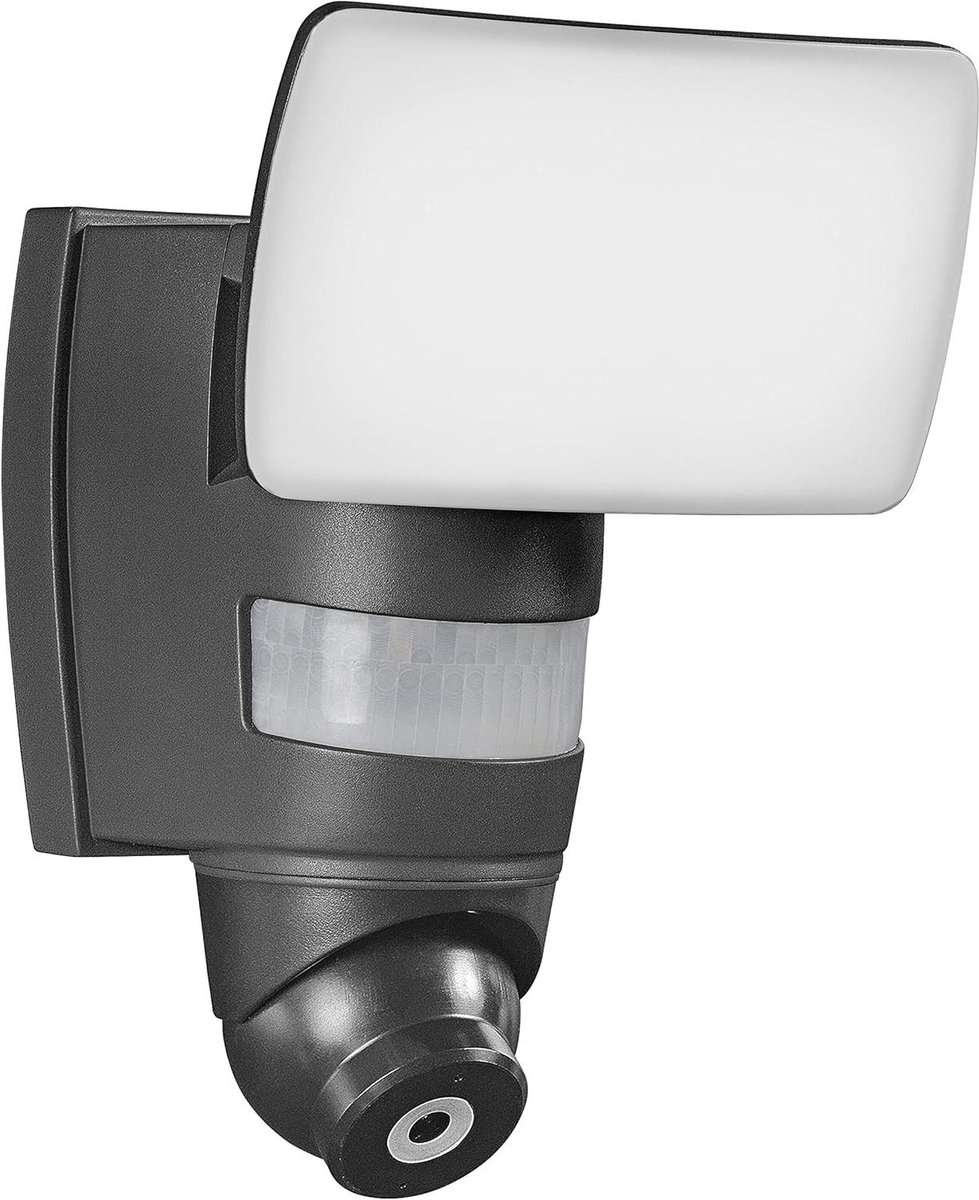 Buitenlamp Camera - Veiligheidsverlichting Tuin - Huis Beveiligen - Geïntegreerde Camera - Donkergrijs