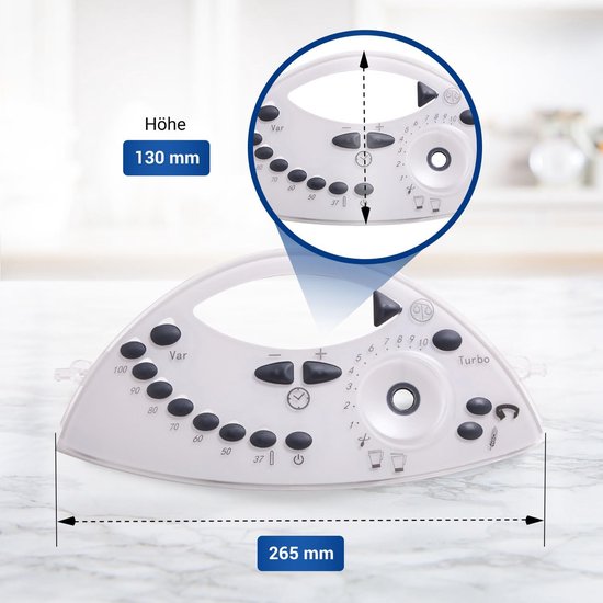 Keukenmachine Deksel - Bedieningspaneel Vervanging - Keukenmachine Reparatie - Hoogwaardig Materiaal - 30x16x6 cm - Zwart — afbeelding 2