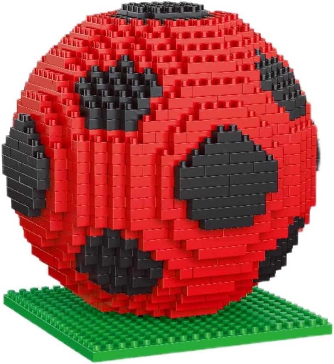 alltogetho Red Soccer Ball Bouwstenen Kit - 900+ Micro Mini Stenen voor Bureaudecoratie, Leren in de klas & Collector Display, het speelgoed voor sportliefhebbers