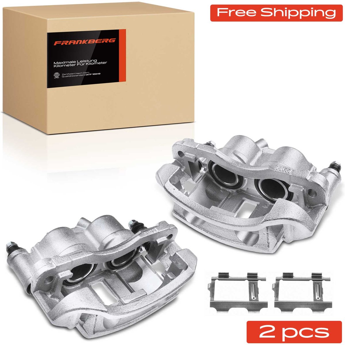 Frankberg 2x Remklauw Achter voor Mercedes-Benz Sprinter 4-T B904