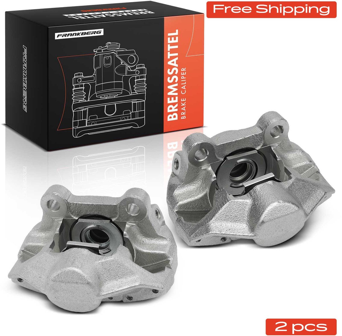 Frankberg 2x Remklauw Achteras voor Mercedes-Benz W126 C126 R107 C107