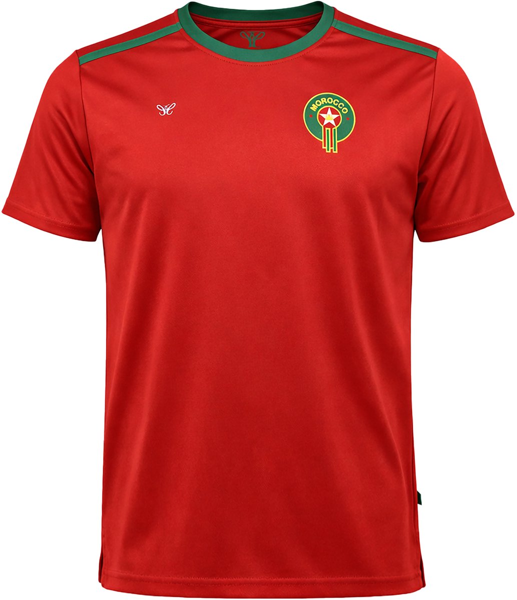 Cappuccino Italia - Heren Sportshirts Atlas Leeuwen WK2026 - Rood - Maat L