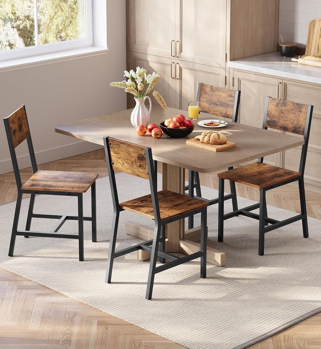 Eetkamerstoelen Set van 4 – 1 cm – Industrohome