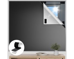 2 Stuks Verduisteringsdoek 150 x 300 cm – Draagbare verduisteringsfolie voor ramen – Op maat te knippen verduisteringsdoek – Raambekleding zonder boren – Blokkeert zonlicht en warmte – media-/hobbyruimtes, studentenkamers en slaapkamers