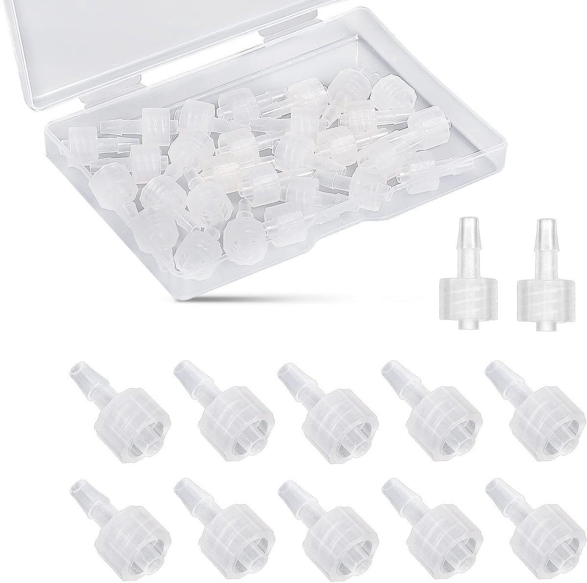 Dailygoods - 30 Stuks Luer Lock Connectoren voor Spuitkoppelingen
