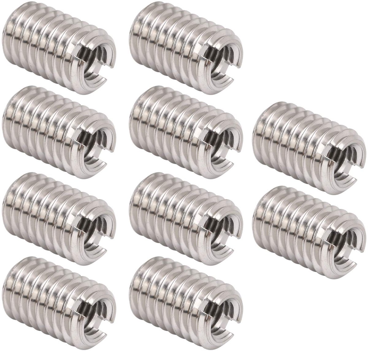 Dailygoods - Dailygoody - Interne en Externe Tand Verminderen Moer - 10Pcs Onderhoud Hardware Accessoires - M5 M8 - Draad Schede 12MM - Draadreparatiegereedsc