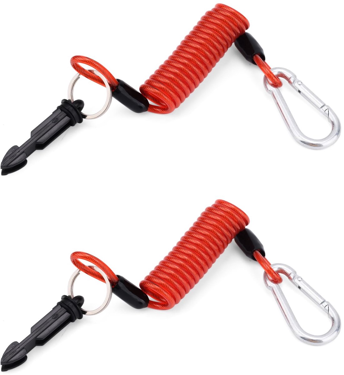 Dailygoods - Set van 2 Aanhangerremkabels 1,2m voor Camper en Aanhangwagen
