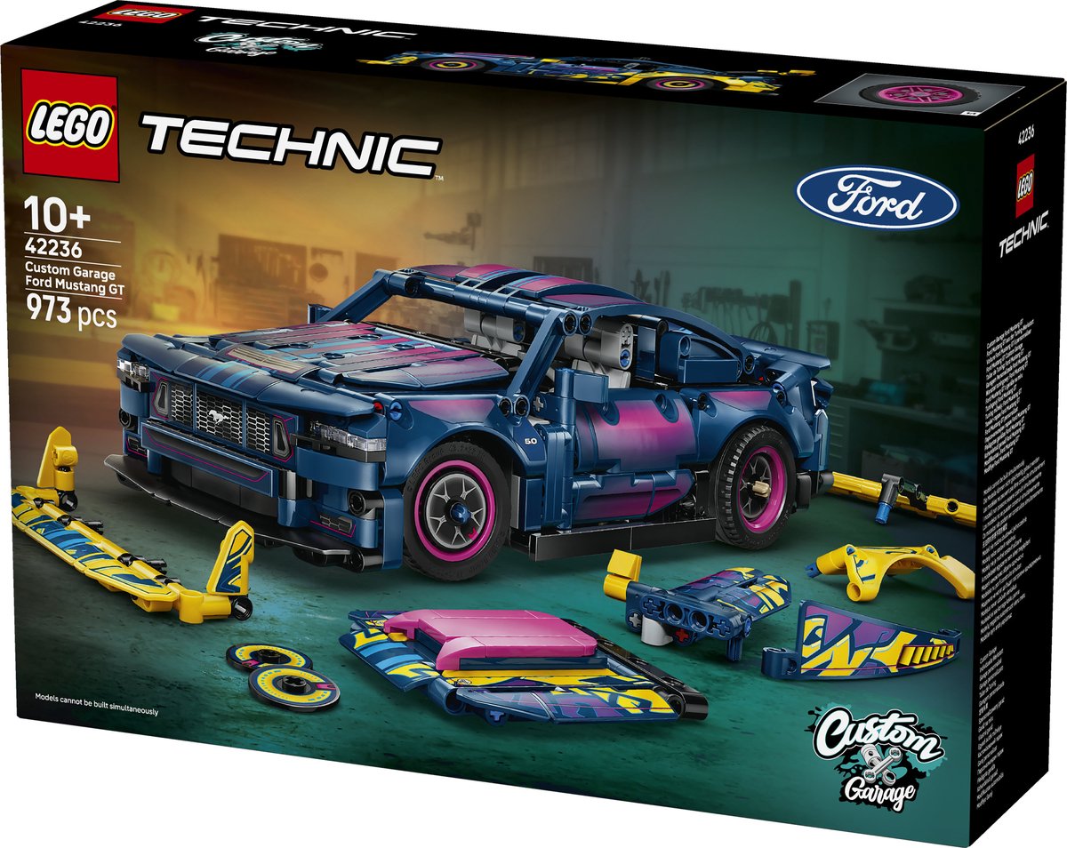 LEGO Technic Aanpasbare Ford Mustang GT Auto Speelgoed voor Kinderen en Decoratie 42236 — afbeelding 3