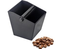 Coffee Knock Box, Koffiepuckbak, Knock Box Caf茅 Bak Koffiedikpot, Barista Accessoire Koffiedikbak met Afneembare Klopper en Antislip Basis