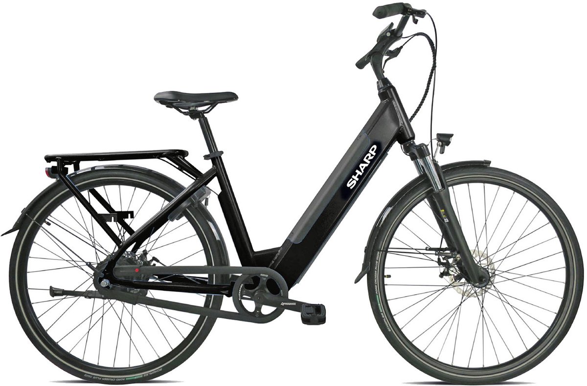 Sharp Automatic elektrische stadsfiets 12.8Ah 28 inch