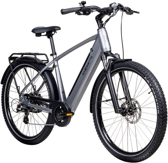Saxonette X-ROAD 5.2 trekking ebike 7 sp 13Ah zilver van Saxonette — afbeelding 2