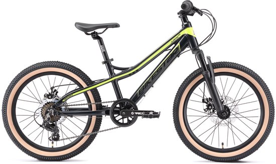 Bikestar kinderfiets MTB 7speed 20inch zwart/groen van Bikestar — afbeelding 2