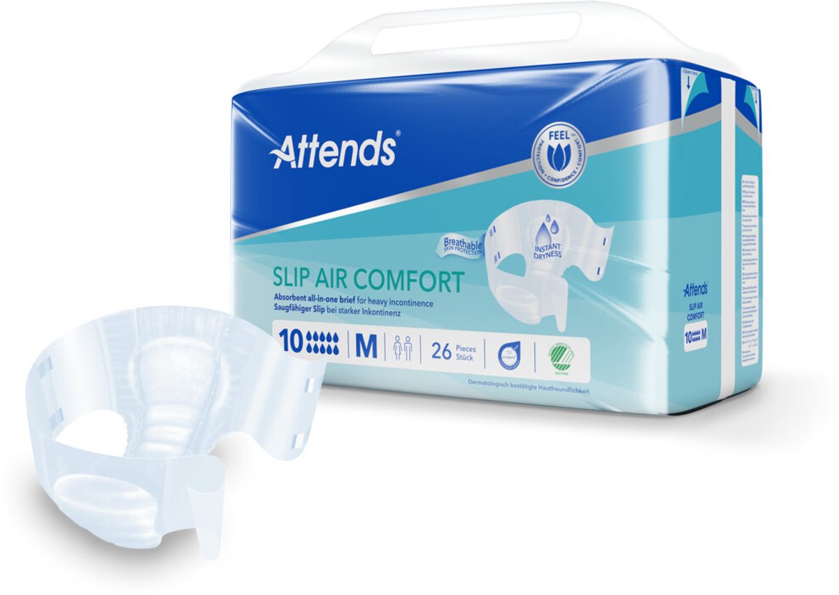Attends Slip Air Comfort 10 Medium - 1 pak van 26 stuks