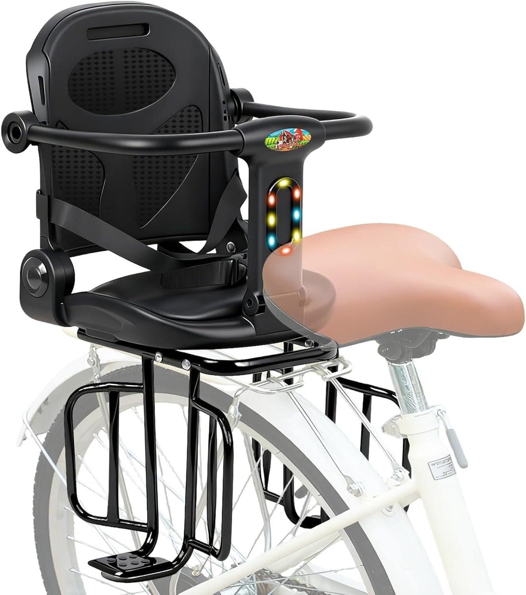 Fietsstoeltje met Rugleuning - Achterzitje - Kinderzitje - Schokabsorberend